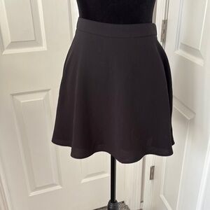 Express Black Skater Mini Skirt for Casual Wear